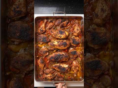 صينية فراخ بالبصل والخضار طعمها حكاية تسافر عبر العصور وصفات وجدي