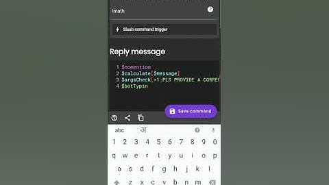 HOW TO MAKE Math Calculation Command in BDFD