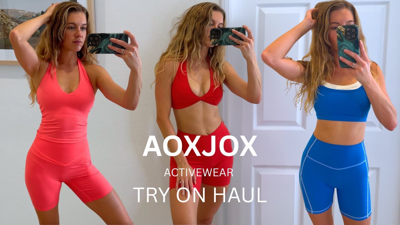 AOXJOX Try-On Haul | Pilates Instructor Reviews Their New Workout Sets