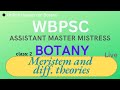 plant anatomy: meristem 2 | different theories#wbpsc #slst #wbpscnewupdate 