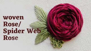 Woven Wheel Rose Woven Wheel Sch Spider Web Sch Spider Web Rose Embroidery Videos