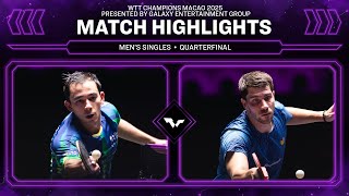 Hugo Calderano vs Patrick Franziska | MS QF | #WTTMacao 2025