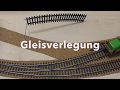 Ausstellungsanlage H0/H0e Teil 2, Gleisverlegung und Hintergrund - track laying and background