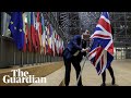 Union flag taken down at EU Council building in Brussels