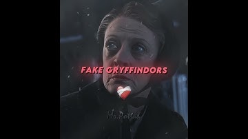 Fake Gryffindors VS Real Gryffindors || Silent Repost ||  #harrypotter #edit #hermionegranger #fyp