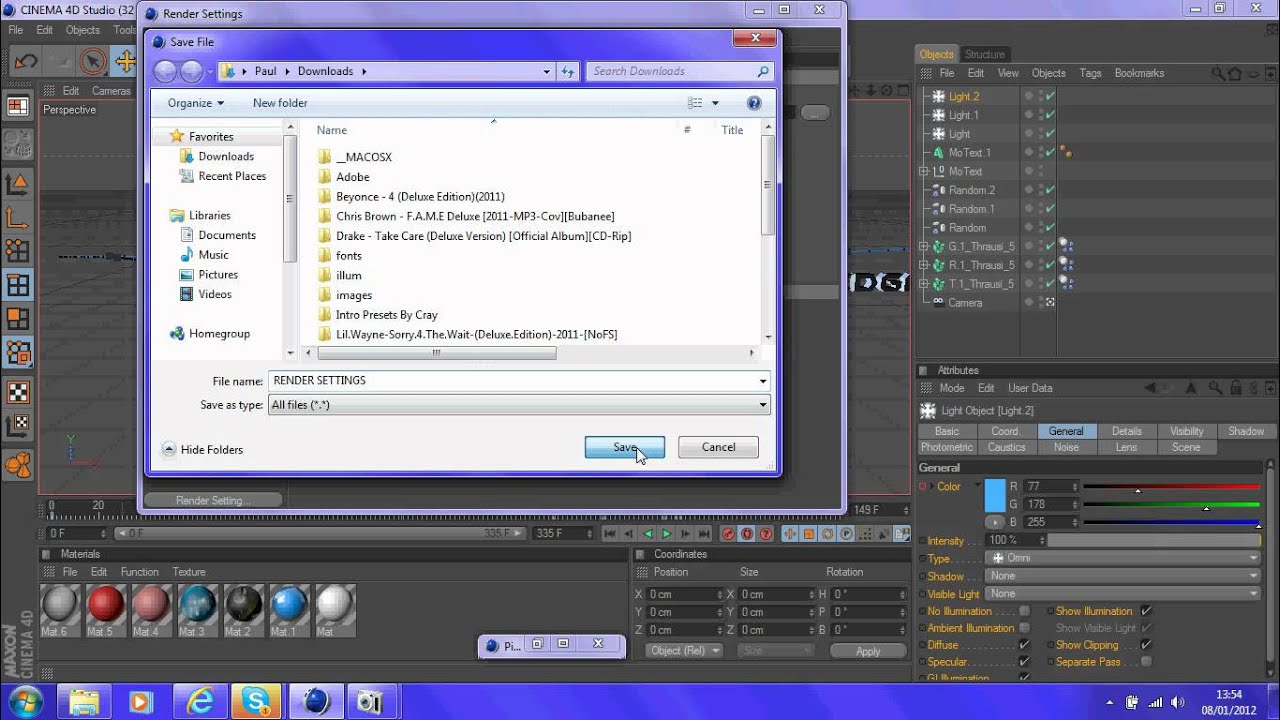 Cinema 4d Render Settings For Image & Intro's - YouTube