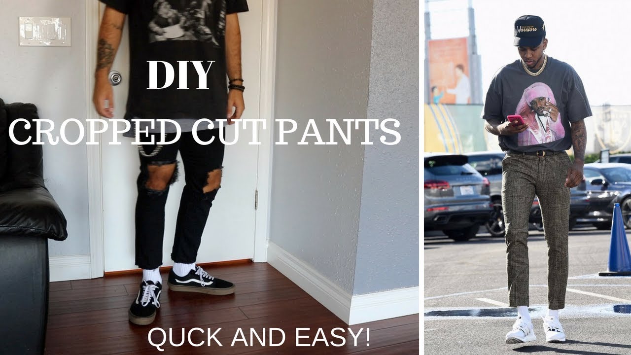 HOW TO CROP PANTS - Nick Young DIY Mens Fashion 2018 - YouTube