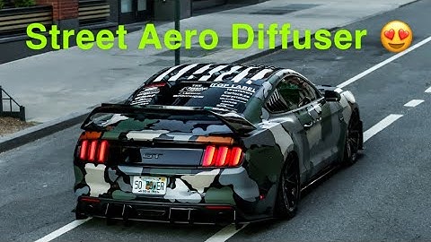 AGGRESSIVE Street Aero diffuser installation on my bagged S550 mustang