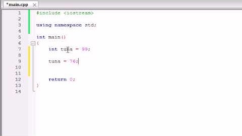 Buckys C++ Programming Tutorials - 6 - Variables Memory Concepts