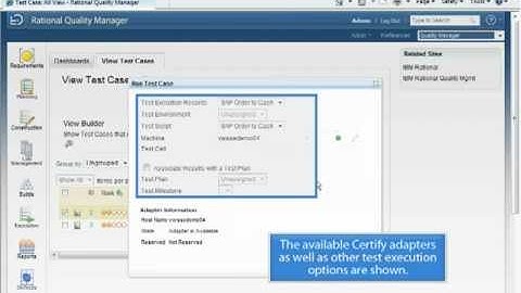 Rational Quality Manager and Worksoft Certify