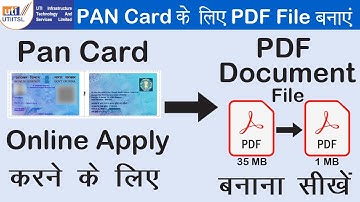 Create PDF Document file for Online Pan Apply | Pan Uploading PDF Documents Bana Sikhe