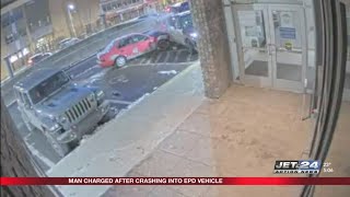 Erie man charged with intentional ramming of a police vehicle