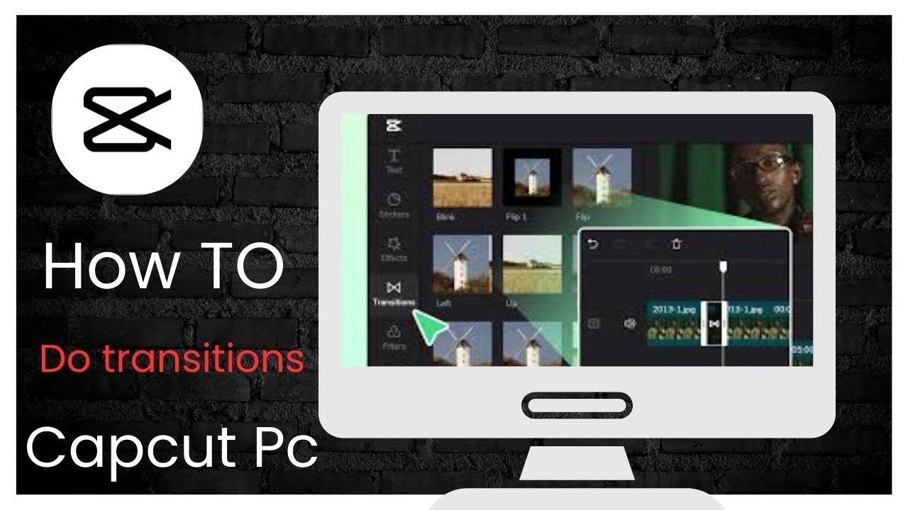 How to add transitions in capcut pc - YouTube