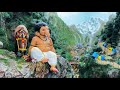 Kedarnath miniature themed decoration  paul cha ladka 2023  home ganpati decoration