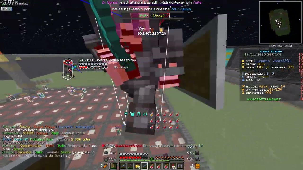 CRAFTLUNA KİLL MONTAGE #3 CAN DOST LERO İÇİN