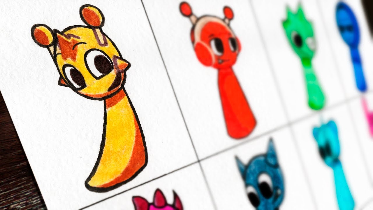 Drawing SPRUNKI [Friday Night Funkin Mods] - YouTube