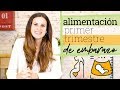 ALIMENTACIÓN EN EL PRIMER TRIMESTRE DE EMBARAZO | Dieta primer trimestre embarazo