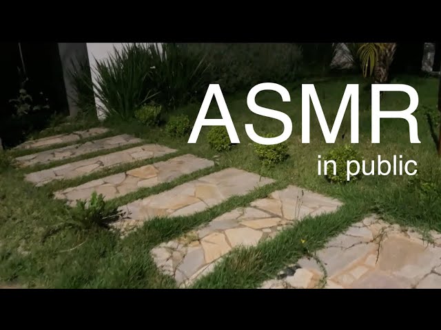meu primeiro asmr em público 🍃 sons ao ar livre ✨