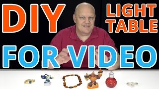 DIY Light Box / Back-lit Light Table - White Background for Table Top Videos, Unboxings