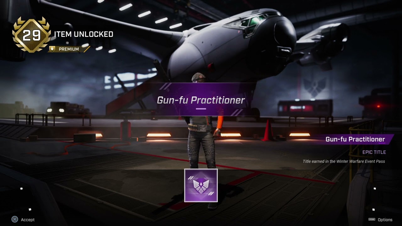 Rogue Company Epic Title:  Gun-fu Practitioner