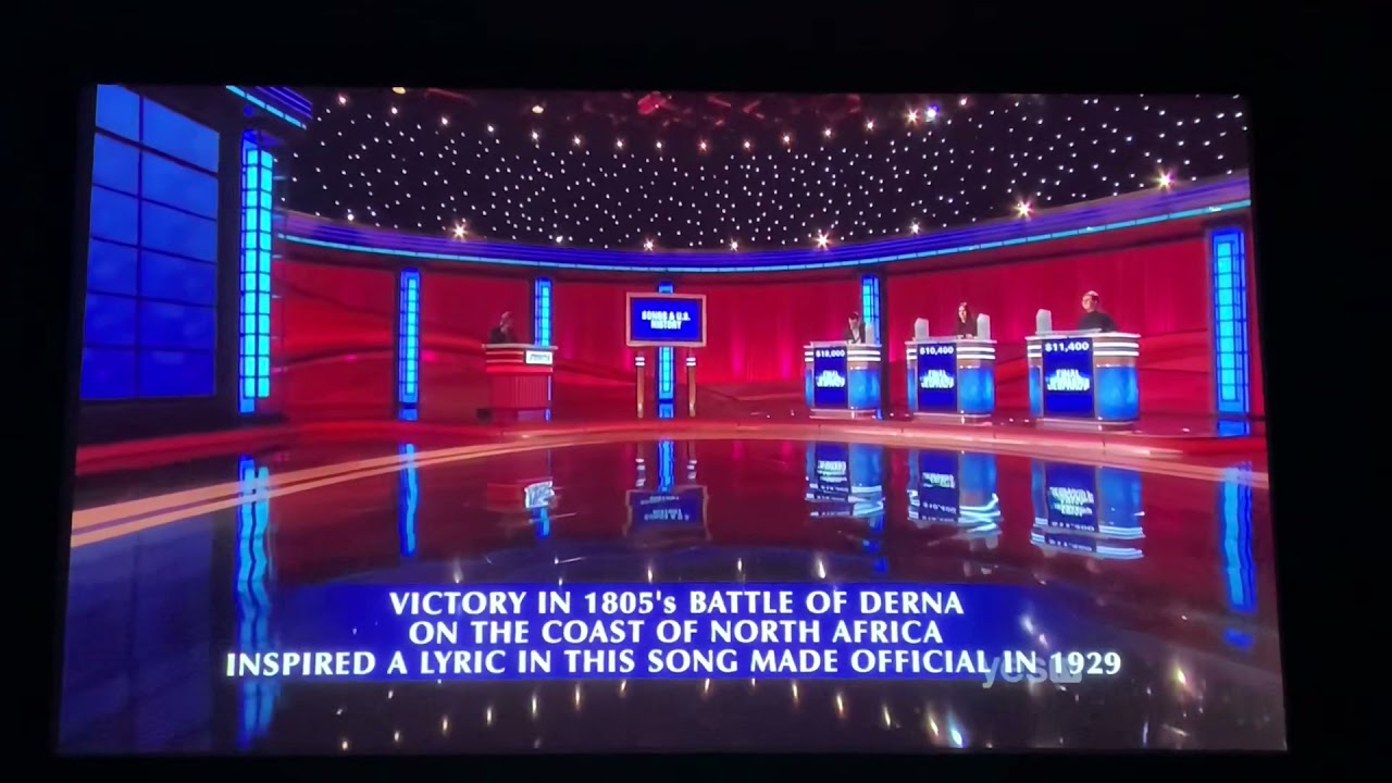 Final Jeopardy, “Songs & US History” - Tyler Rhode Day 3 (10/29/21)