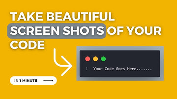 Take Beautiful Screenshots of Code in VS Code || Code With Ali