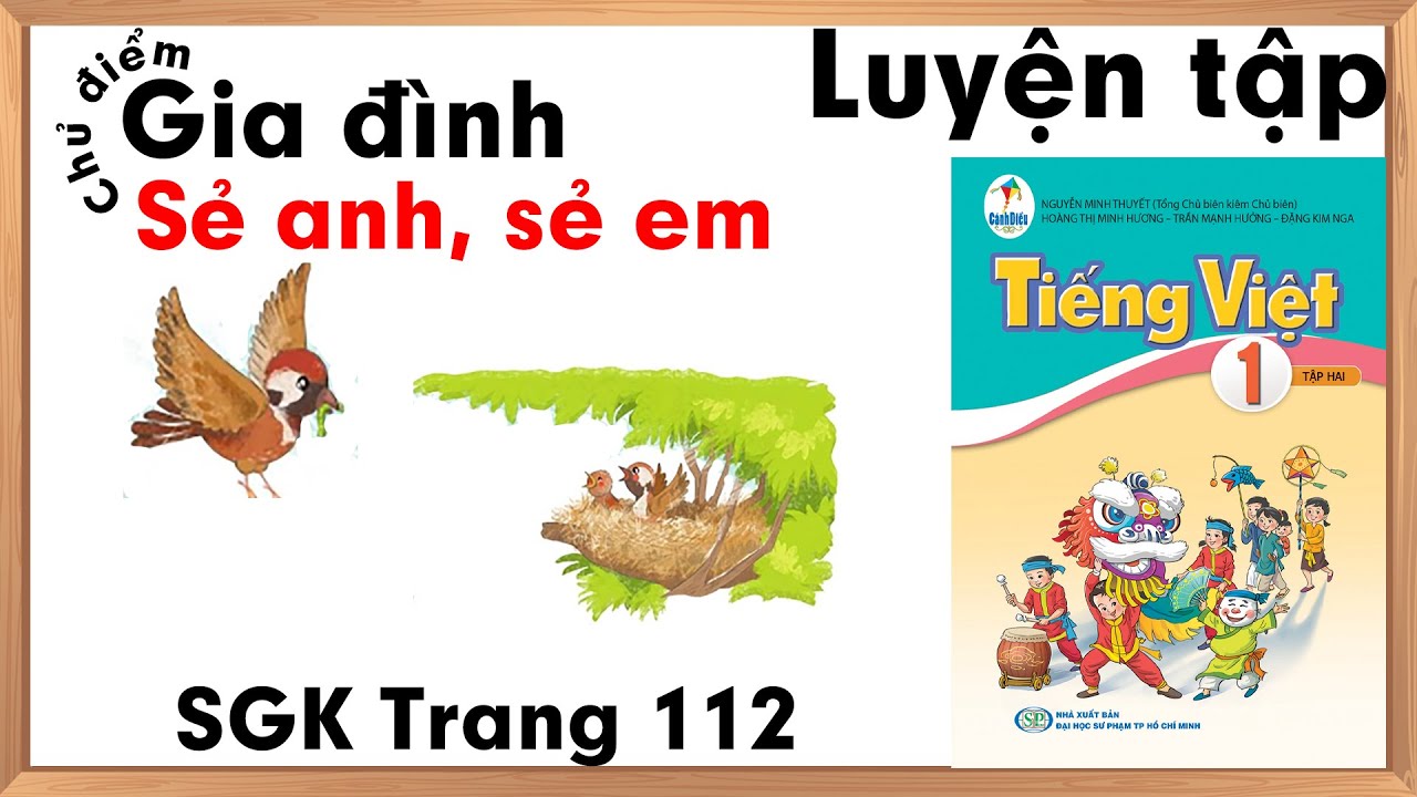 Tiếng việt lớp 1 sách cánh diều |Chủ điểm Gia đình |Sẻ anh sẻ em