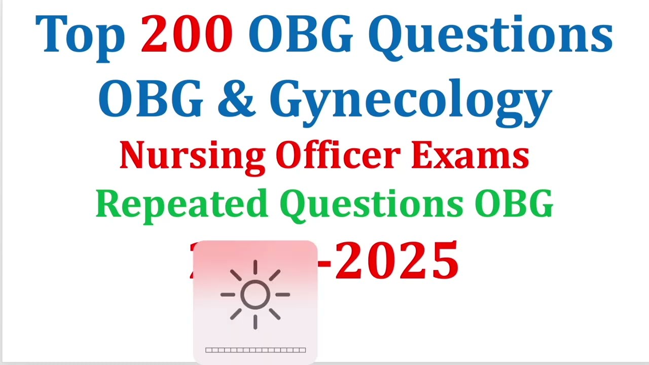 200 TOP Midwifery &  OBG  class 2024-2025 #gynecology