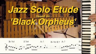 Jazz Vibraphone Etude: 'Black Orpheus' chords