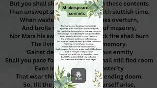 William Shakespeare’s Sonnet - 55