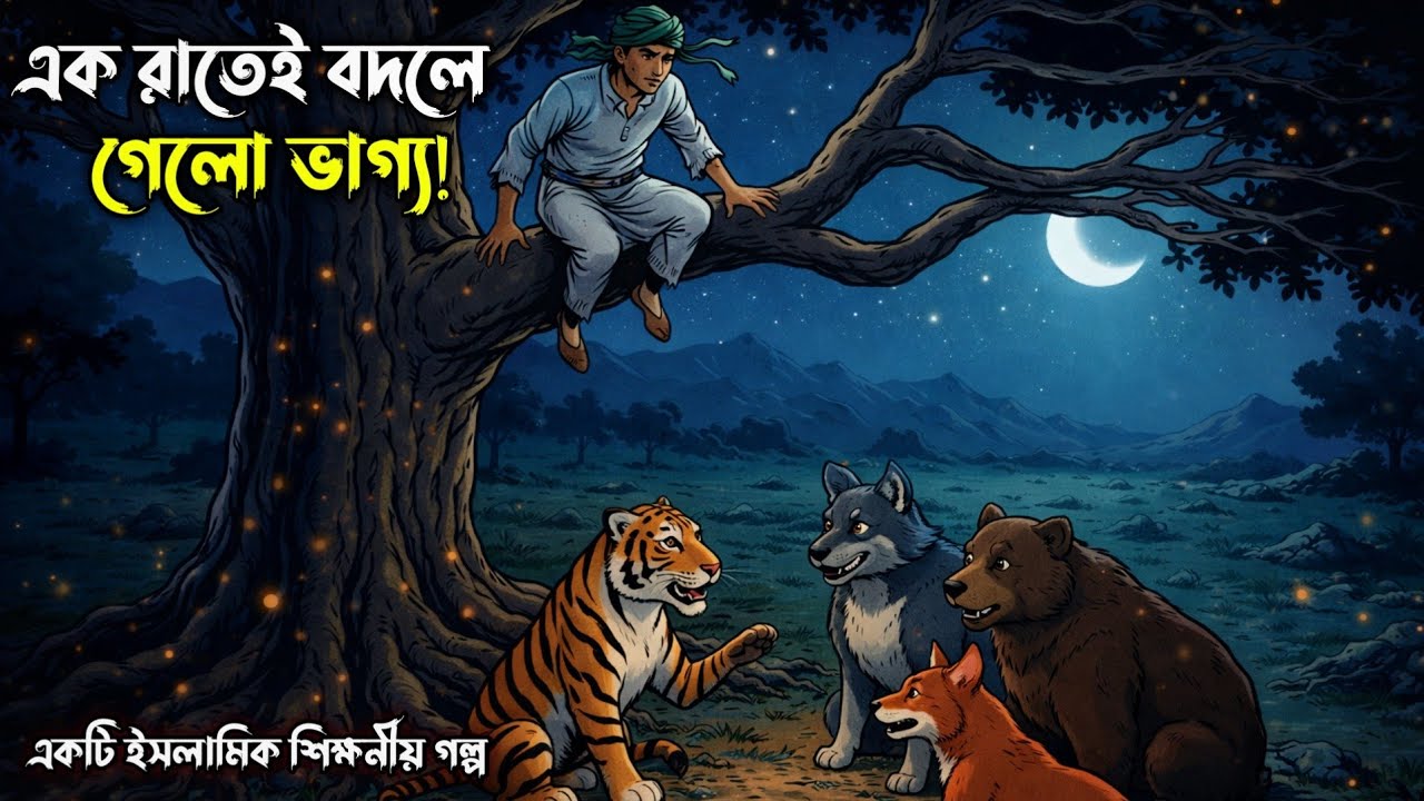 এক রাতেই ভাগ্য বদল | দুই ভাই রহমত ও কেরামতের শিক্ষণীয় গল্প | Bismillah Voice