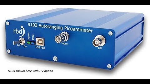 Picoammeter Datalogging and Graphing with RBD 9103 from Saelig