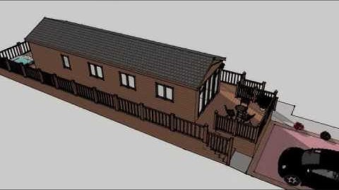 3D View of Log cabin