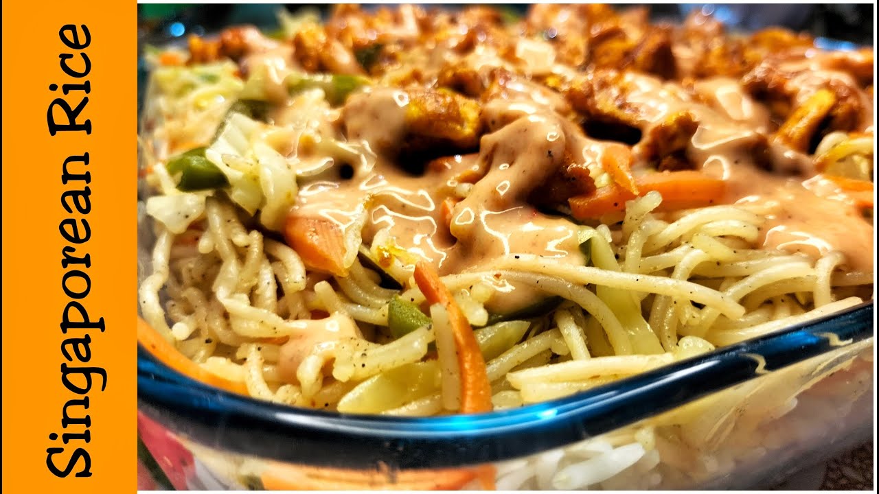 Singapuri rice recipe|Singaporean rice recipe with sauce|Restaurant ...