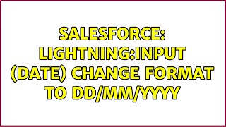 Salesforce: lightning:input (date) change format to dd/mm/yyyy