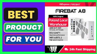 Firebat A8 Mini PC AMD Ryzen AI 9 365 USB4*2 DDR5*2 omputer