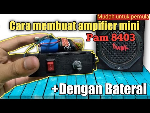  Cara membuat ampli mini  speker mini  YouTube