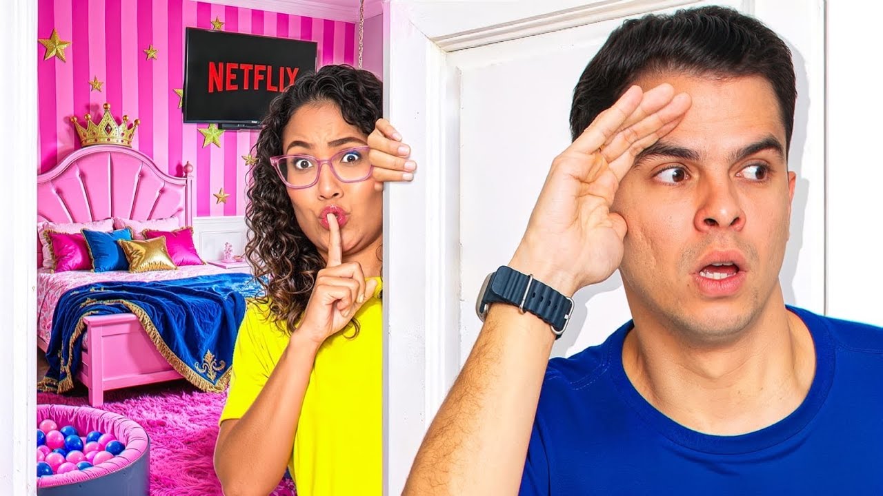 CONSTRUÍ UM QUARTO SECRETO NA NOVA MANSÃO PRA FUGIR DO MEU NAMORADO!