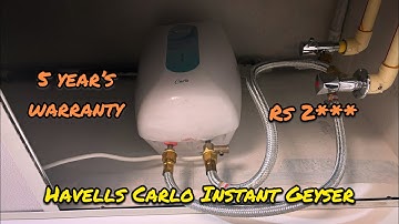 Unboxing and live demo |Havells Carlo 3 Litre Instant Water Heater | Instant Geyser | muppa melody