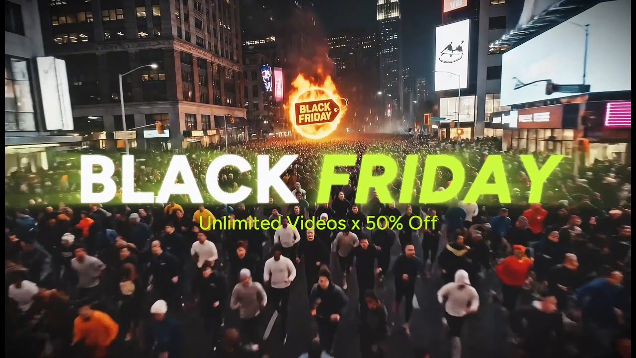 Akool Inc — Black Friday Sale: Unlimited Videos & Models (YouTube video ad)