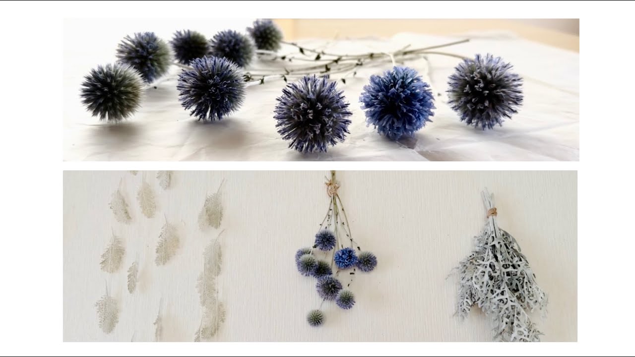 【ペーパーフラワー】ペーパータオルで作るルリタマアザミ✨