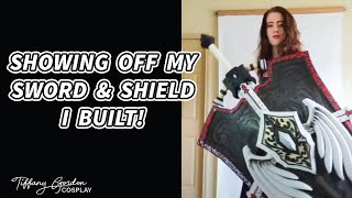 Stages of my Shield & Sword for my Sacred Shield Charlotte Cosplay from Final Fantasy Brave Exvius
