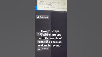 How to scrape Facebook groups with thousands of ceos and decision makers in seconds.