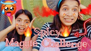 Spicy 🌶️Maggie Challenge||ft.DOST||🥵🥵Vaishalivlogs||