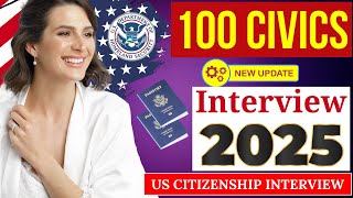 [2025] 100 Civics Questions and answers in Order 2X | 2008 version Civics Test | US Citizenship
