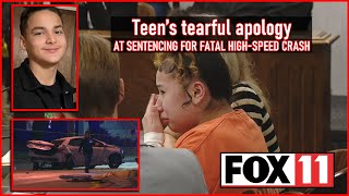Teen tearfully apologizes for fatal crash by WLUK-TV FOX 11 1,579 views 10 days ago 5 minutes, 32 seconds