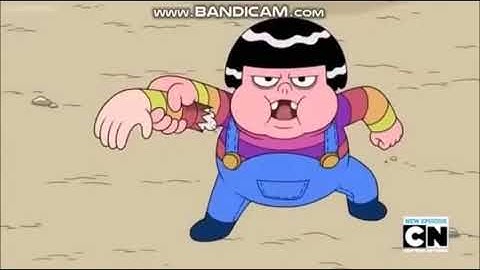 Clarence punches Belson