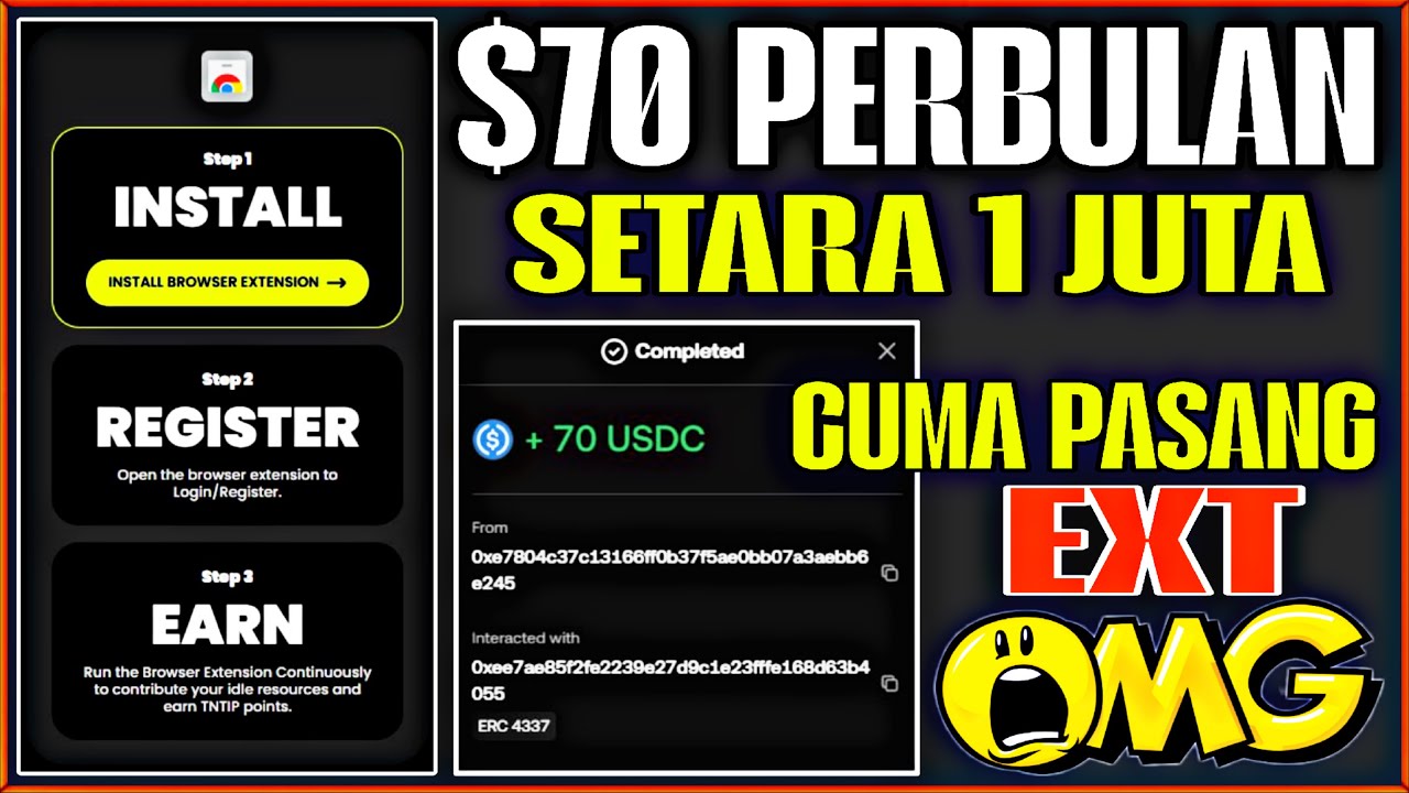 INSTAN NIH 70 DOLLAR SETARA 1 JUTA RUPIAH MASUK REKENING || 