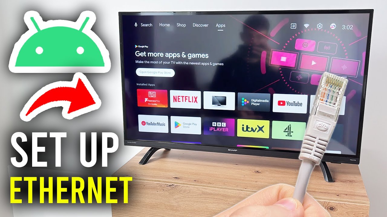 How To Setup Wired Ethernet Connection On TV - Step By Step