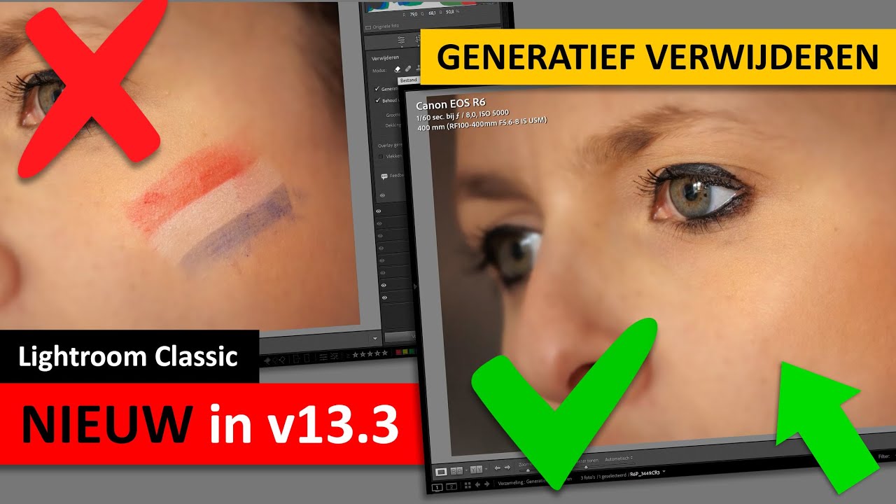 Lightroom Classic | Nieuw in v13.3 | Generatief Verwijderen (Dutch)